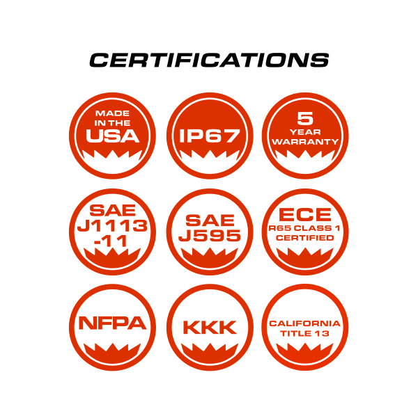 Feniex Fusion Amber Visor Light